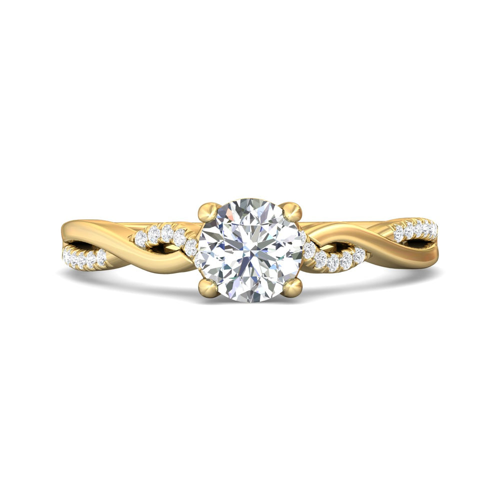 18K Gold Yellow Split Shank Engagement Ring from the Split Shank collection - DERM39XS_18KY_Rd_5.7_Prm_H-I_SI1