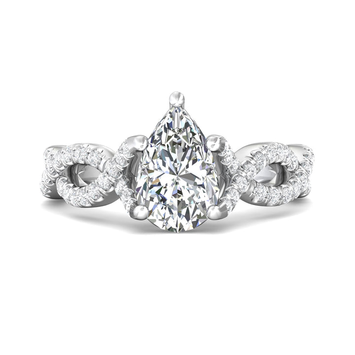 14K Gold White Split Shank Engagement Ring from the Split Shank collection - DERM58S_14KW_Ps_10.5X7_Prm_H-I_SI1