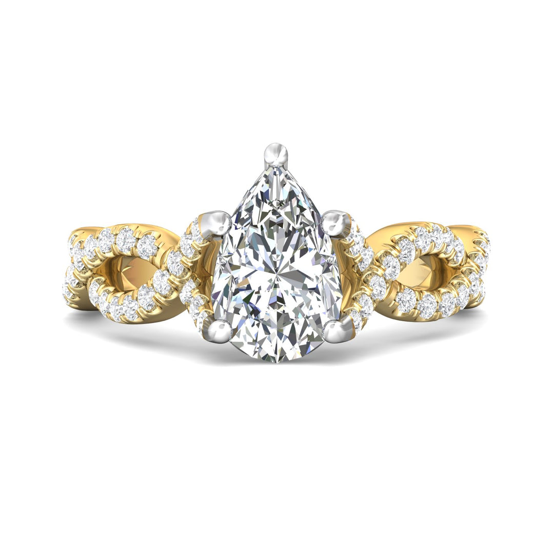 14K Gold Yellow/White Split Shank Engagement Ring from the Split Shank collection - DERM58S_14KYW_Ps_10.5X7_Prm_H-I_SI1