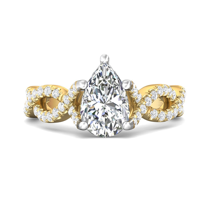 18K Gold White/Yellow Split Shank Engagement Ring from the Split Shank collection - DERM58S_18KWY_Ps_10.5X7_Prm_H-I_SI1