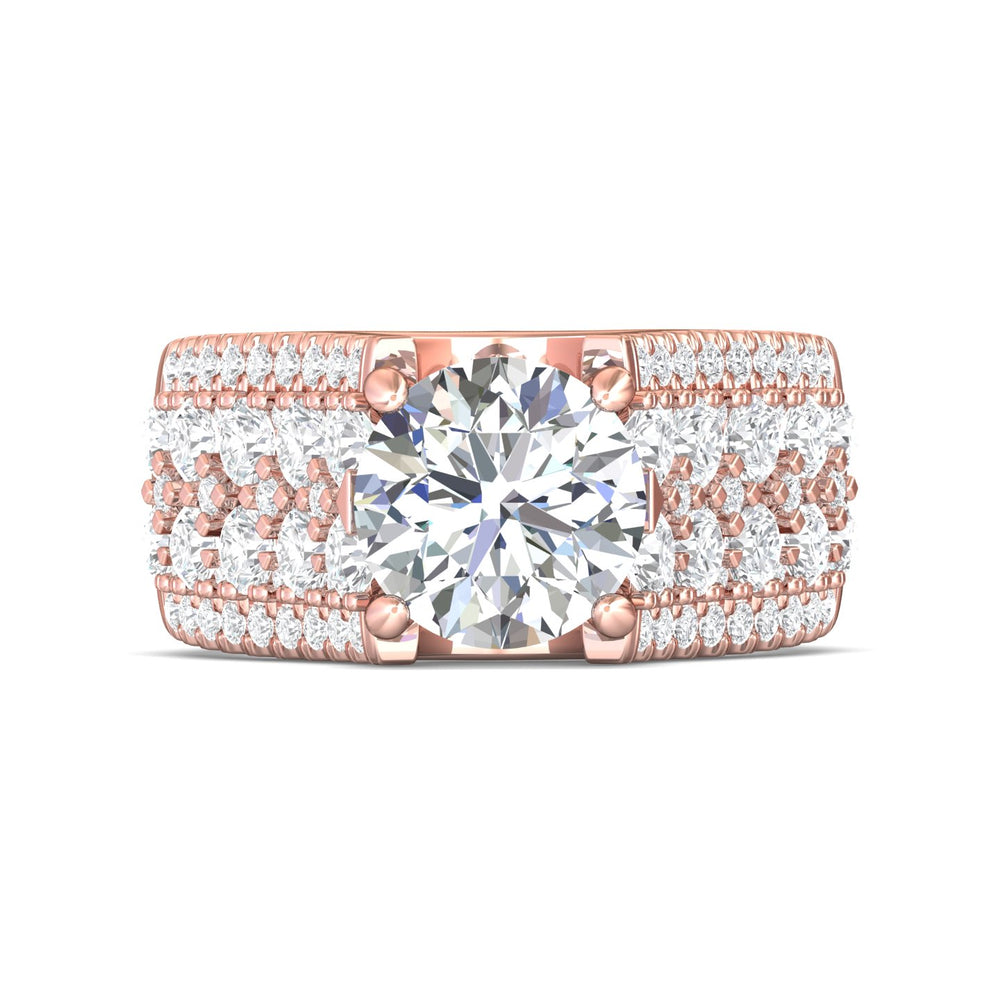 18K Gold Pink Encore Engagement Ring from the Encore collection - DERM96_18KP__Prm_H-I_SI1