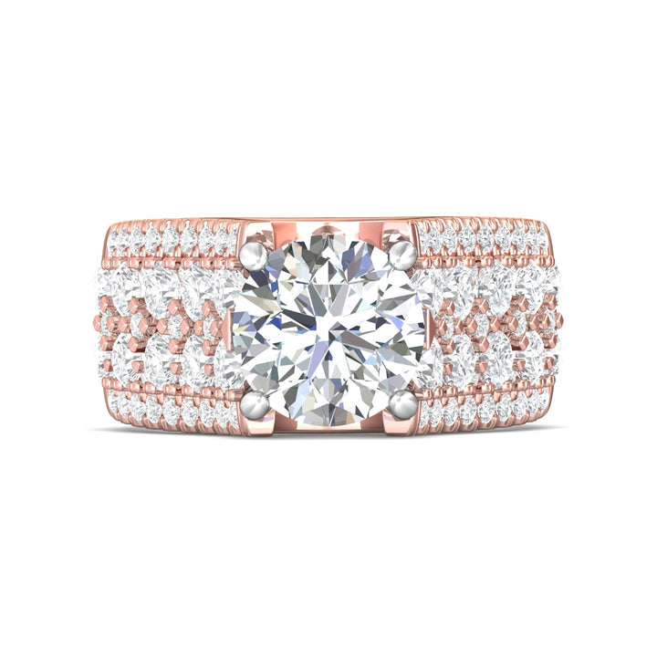 18K Gold White/Pink Encore Engagement Ring from the Encore collection - DERM96_18KWP__Prm_H-I_SI1