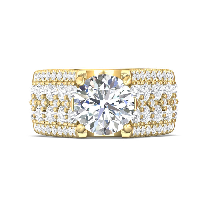 18K Gold Yellow Encore Engagement Ring from the Encore collection - DERM96_18KY__Prm_H-I_SI1