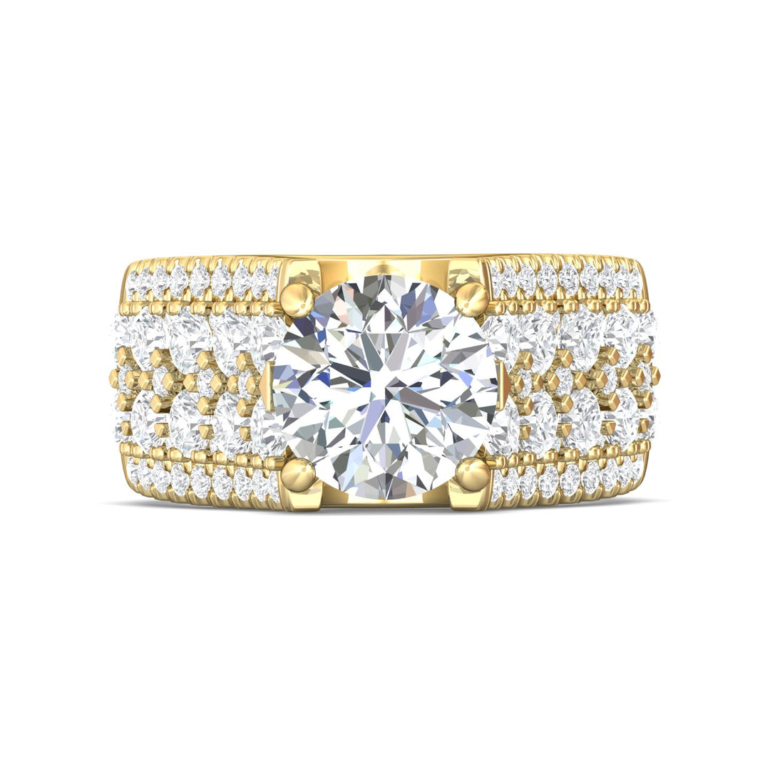 18K Gold Yellow Encore Engagement Ring from the Encore collection - DERM96_18KY__Prm_H-I_SI1