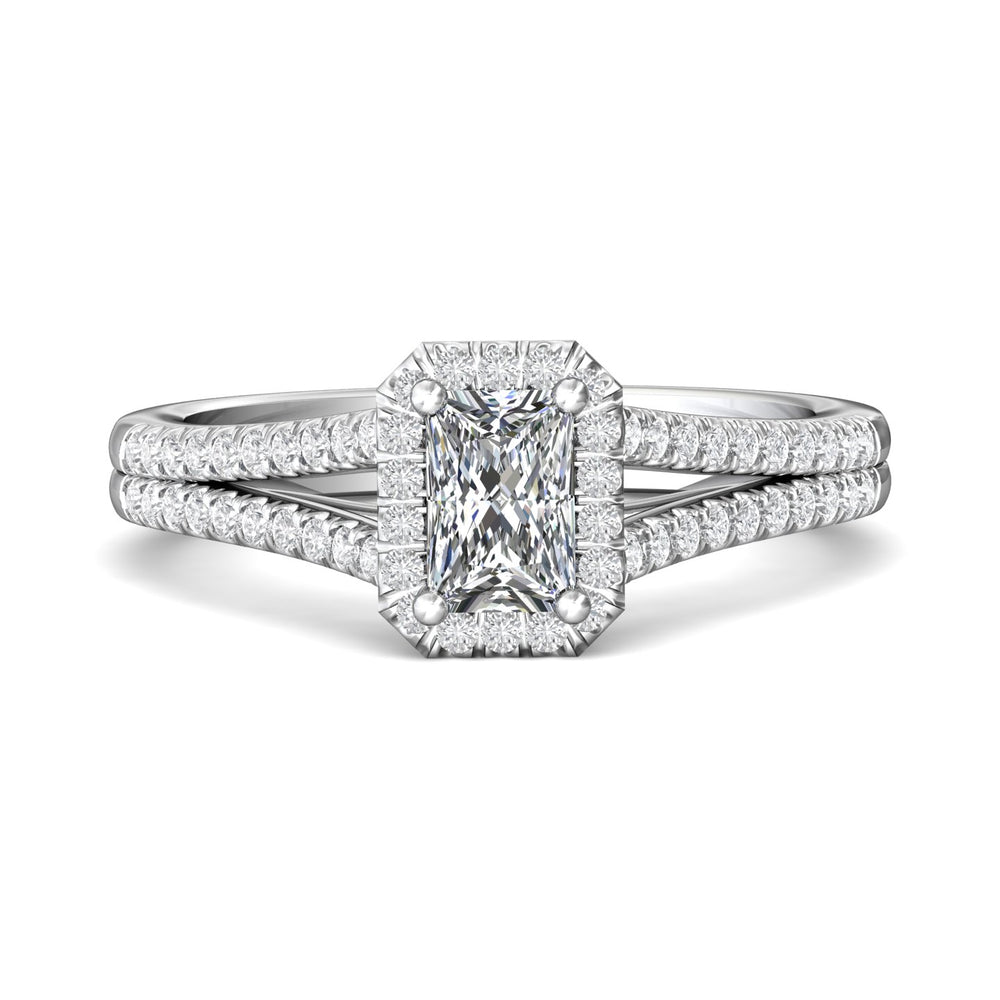 14K Gold White Split Shank Engagement Ring from the Split Shank collection - DERMH12_14KW_AsH_6.0_Std_H-I_SI2