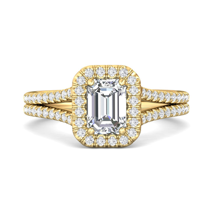 18K Gold Yellow Split Shank Engagement Ring from the Split Shank collection - DERMH12R_18KY_EmH_7X5_Prm_H-I_SI1