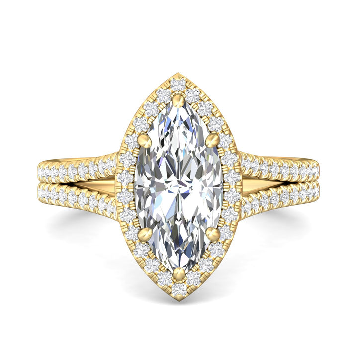 18K Gold Yellow Split Shank Engagement Ring from the Split Shank collection - DERMH12R_18KY_MqH_13.5X6.5_Prm_H-I_SI1