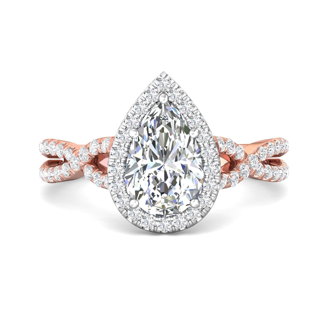 14K Gold Pink/White Split Shank Engagement Ring from the Split Shank collection - DERMH27XS_14KPW_PsH_10x6.5_Prm_H-I_SI1