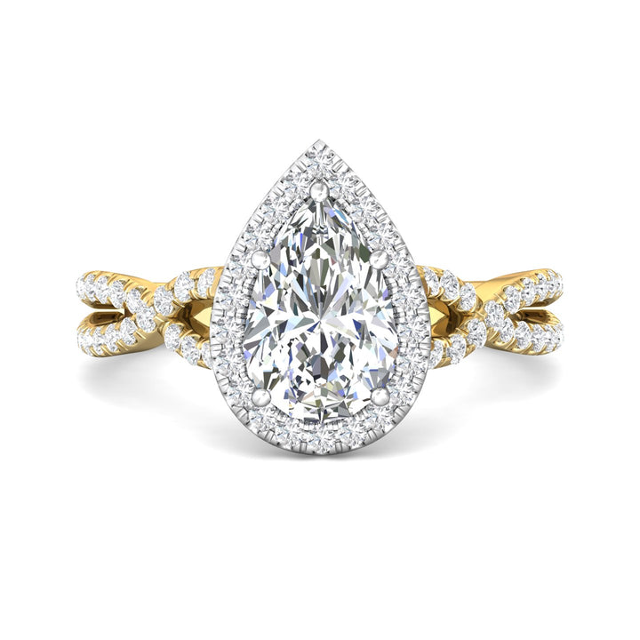 14K Gold Yellow/White Split Shank Engagement Ring from the Split Shank collection - DERMH27XS_14KYW_PsH_10x6.5_Prm_H-I_SI1
