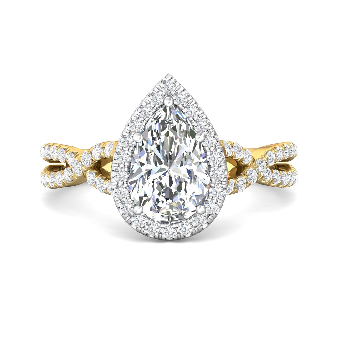 14K Gold Yellow/White Split Shank Engagement Ring from the Split Shank collection - DERMH27XS_14KYW_PsH_10x6.5_Prm_H-I_SI1