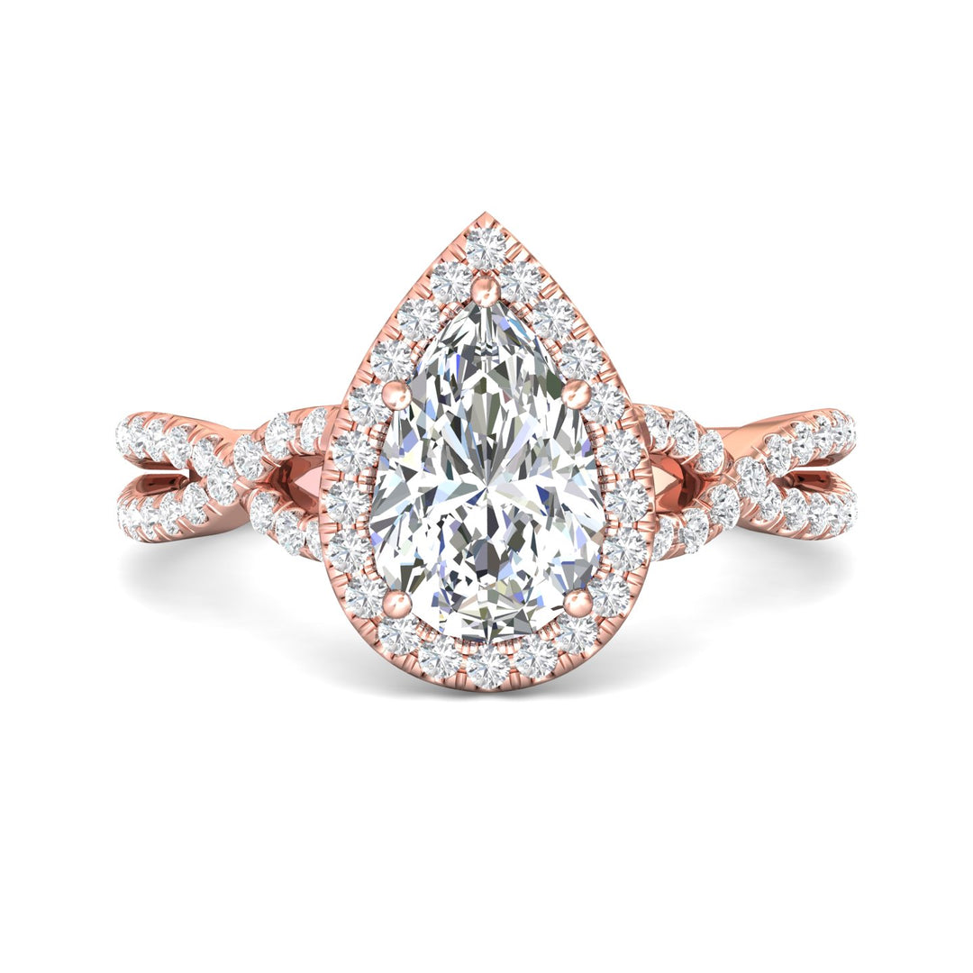 18K Gold Pink Split Shank Engagement Ring from the Split Shank collection - DERMH27XS_18KP_PsH_10x6.5_Prm_H-I_SI1