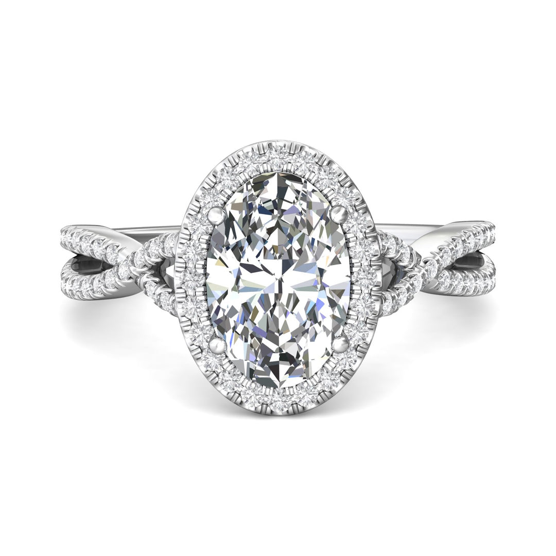 18K Gold White Split Shank Engagement Ring from the Split Shank collection - DERMH27XS_18KW_OvH_10.5X7.0_Prm_H-I_SI1