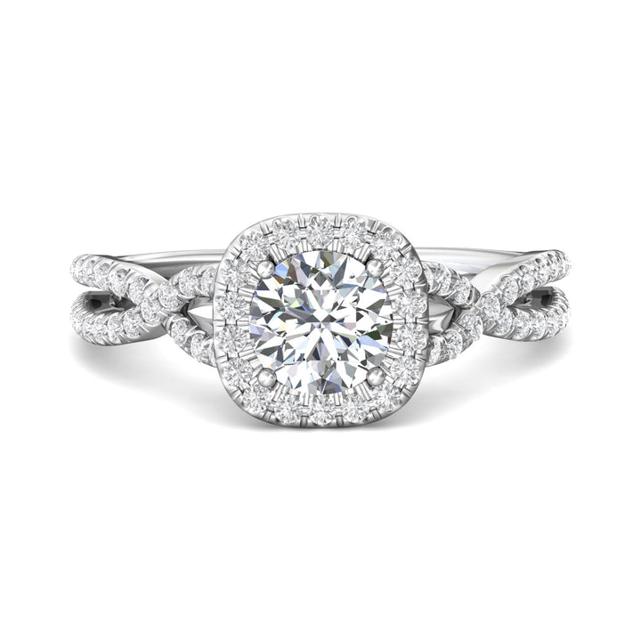 Platinum White Split Shank Engagement Ring from the Split Shank collection - DERMH27XS_PlatW_CuHRd_6.5_Prm_H-I_SI1