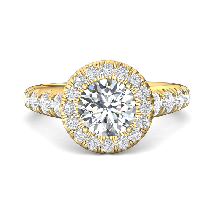 14K Gold Yellow Encore Engagement Ring from the Encore collection - DERMH34M_14KY_RdH_7.5_Prm_H-I_SI1