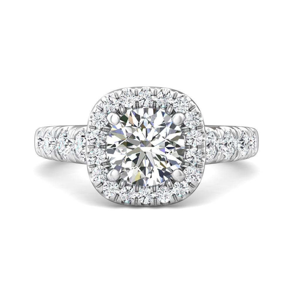 18K Gold White Encore Engagement Ring from the Encore collection - DERMH34M_18KW_CuHRd_7.5_Prm_H-I_SI1