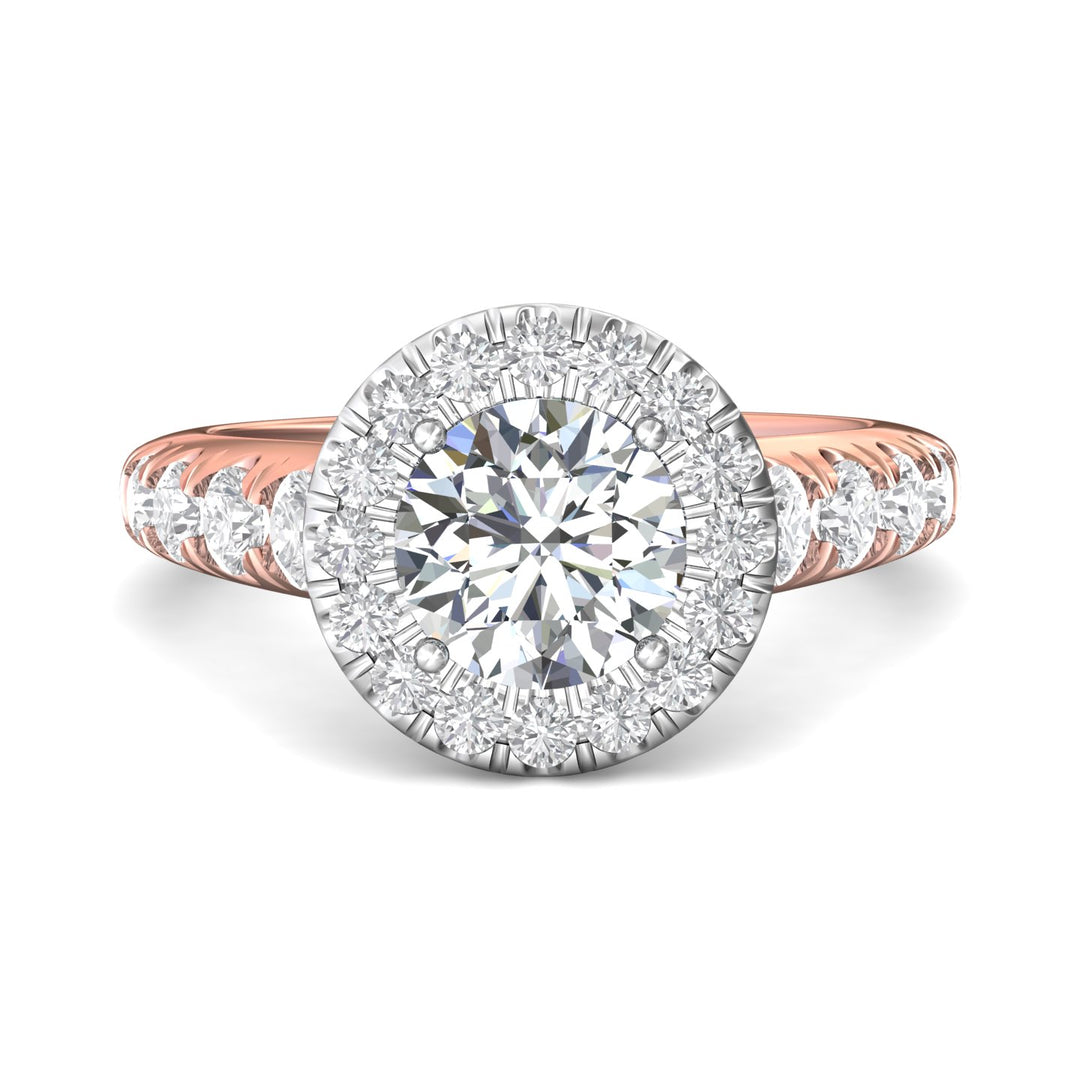 18K Gold White/Pink Encore Engagement Ring from the Encore collection - DERMH34M_18KWP_RdH_7.5_Prm_H-I_SI1