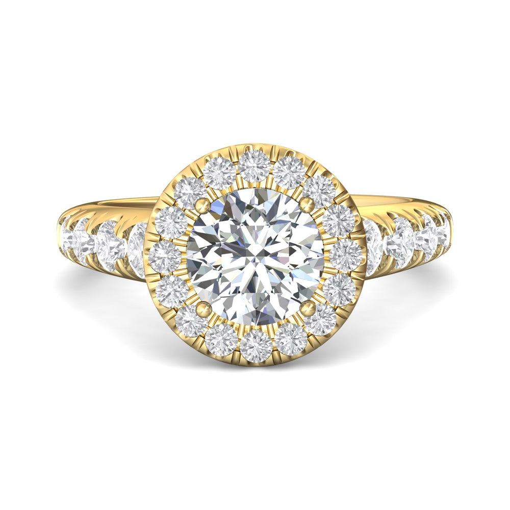 18K Gold Yellow Encore Engagement Ring from the Encore collection - DERMH34M_18KY_RdH_7.5_Prm_H-I_SI1