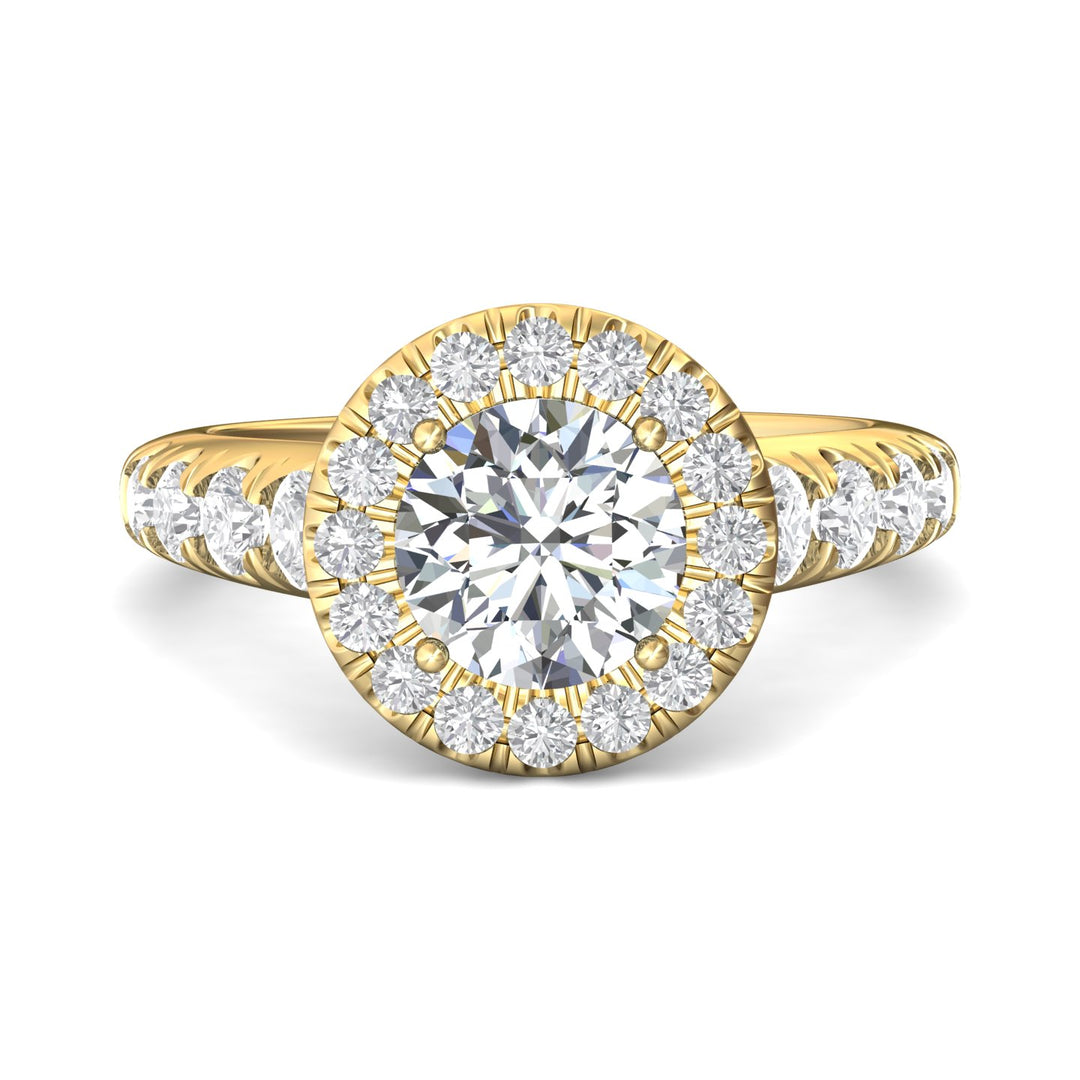 18K Gold Yellow Encore Engagement Ring from the Encore collection - DERMH34M_18KY_RdH_7.5_Prm_H-I_SI1