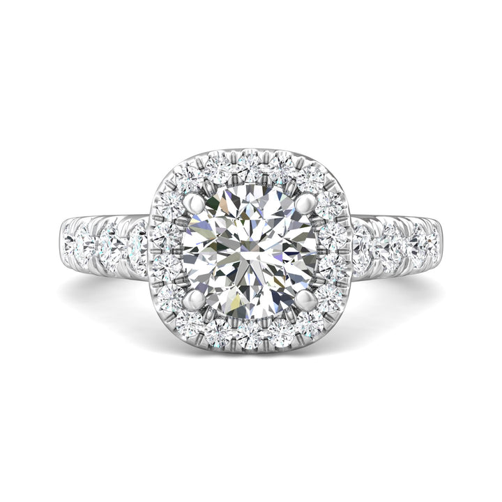 Platinum White Encore Engagement Ring from the Encore collection - DERMH34M_PlatW_CuHRd_7.5_Prm_H-I_SI1