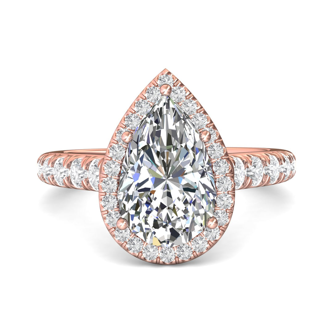 14K Gold Pink Micropave Halo Engagement Ring from the Micropave Halo collection - DERMH34S_14KP_PsH_12.5X8_Std_H-I_SI2