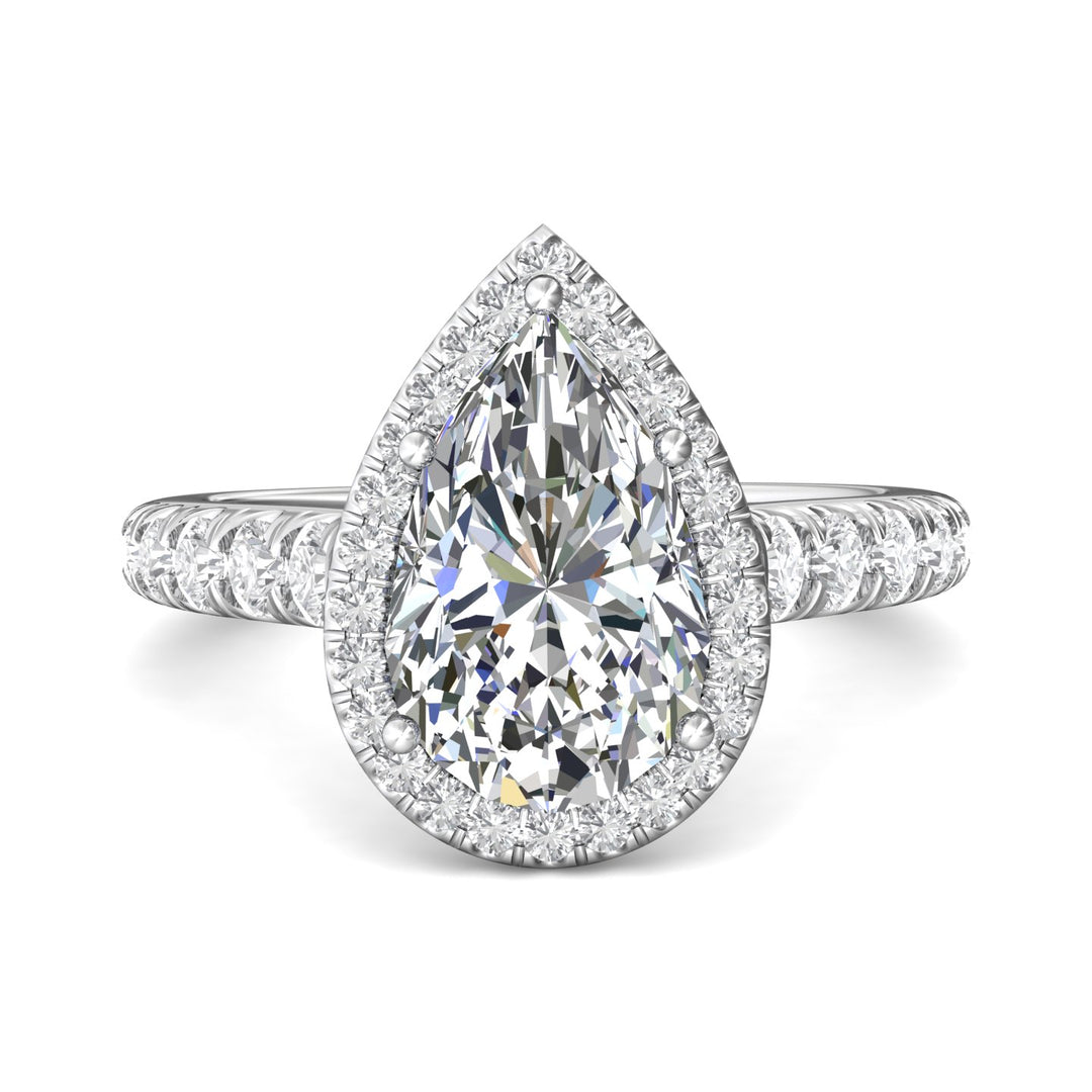 14K Gold White Micropave Halo Engagement Ring from the Micropave Halo collection - DERMH34S_14KW_PsH_12.5X8_Std_H-I_SI2