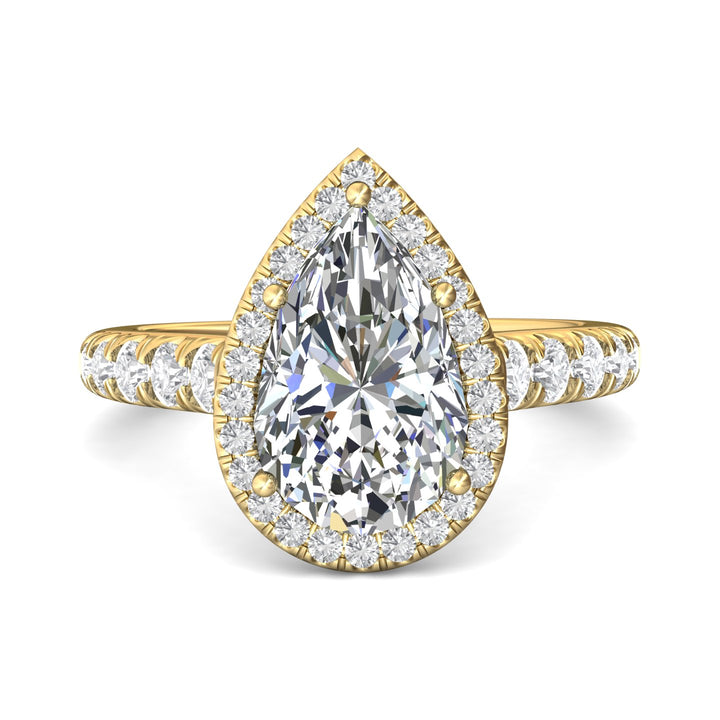 14K Gold Yellow Micropave Halo Engagement Ring from the Micropave Halo collection - DERMH34S_14KY_PsH_12.5X8_Std_H-I_SI2