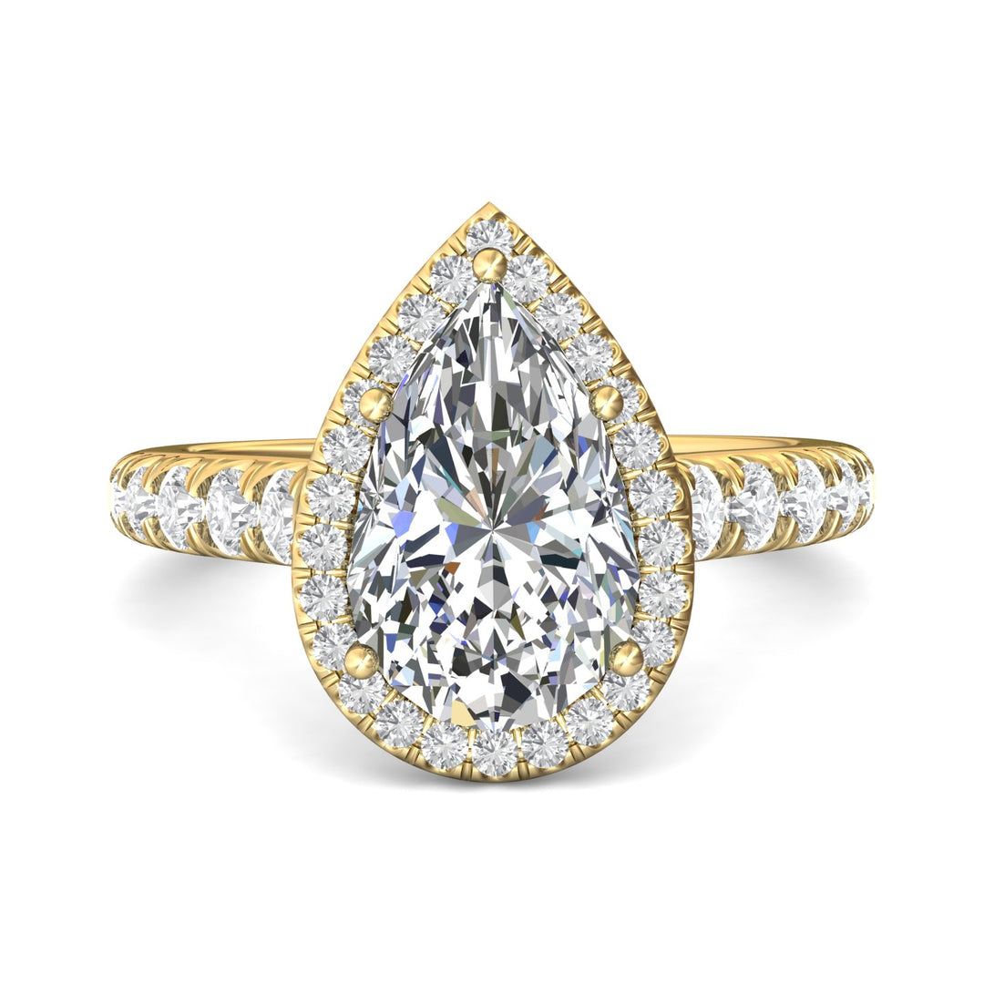 14K Gold Yellow Micropave Halo Engagement Ring from the Micropave Halo collection - DERMH34S_14KY_PsH_12.5X8_Std_H-I_SI2