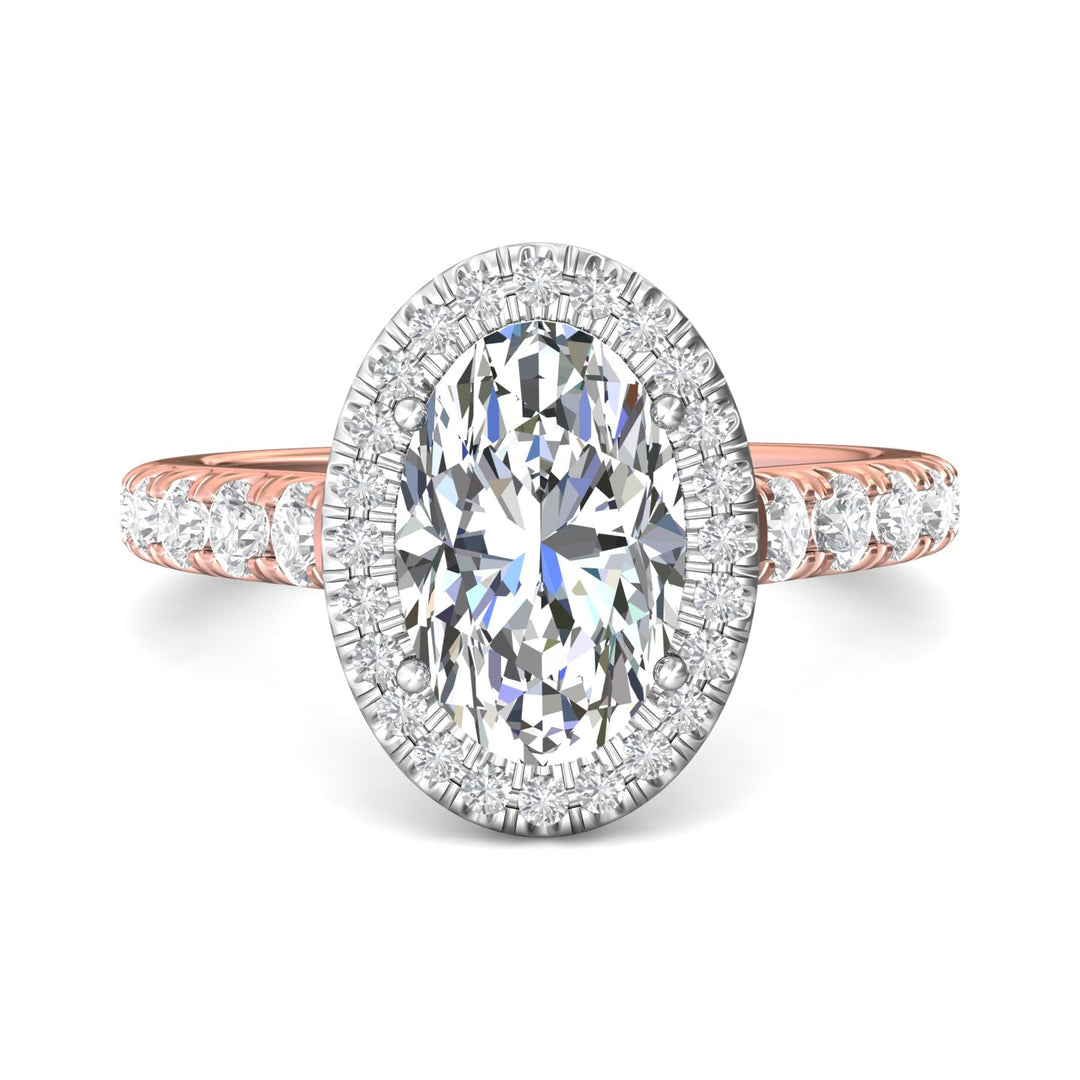 18K Gold White/Pink Micropave Halo Engagement Ring from the Micropave Halo collection - DERMH34S_18KWP_OvH_11.5X7.5_Std_H-I_SI2