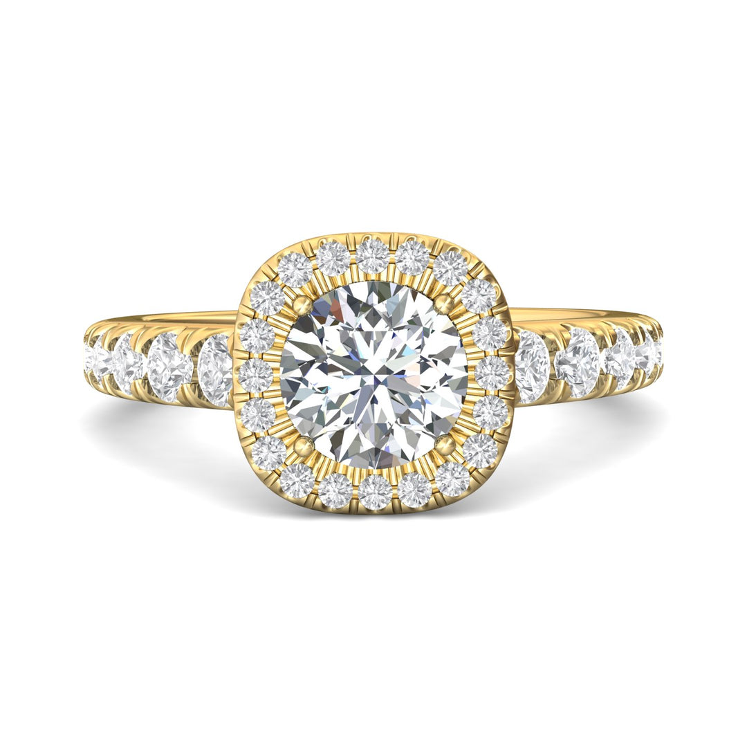 18K Gold Yellow Micropave Halo Engagement Ring from the Micropave Halo collection - DERMH34SR_18KY_CuHRd_7.0_Prm_H-I_SI1
