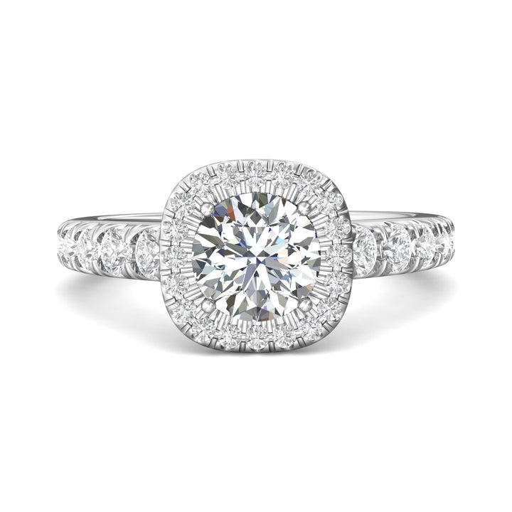 Platinum White Micropave Halo Engagement Ring from the Micropave Halo collection - DERMH34SR_PlatW_CuHRd_7.0_Prm_H-I_SI1