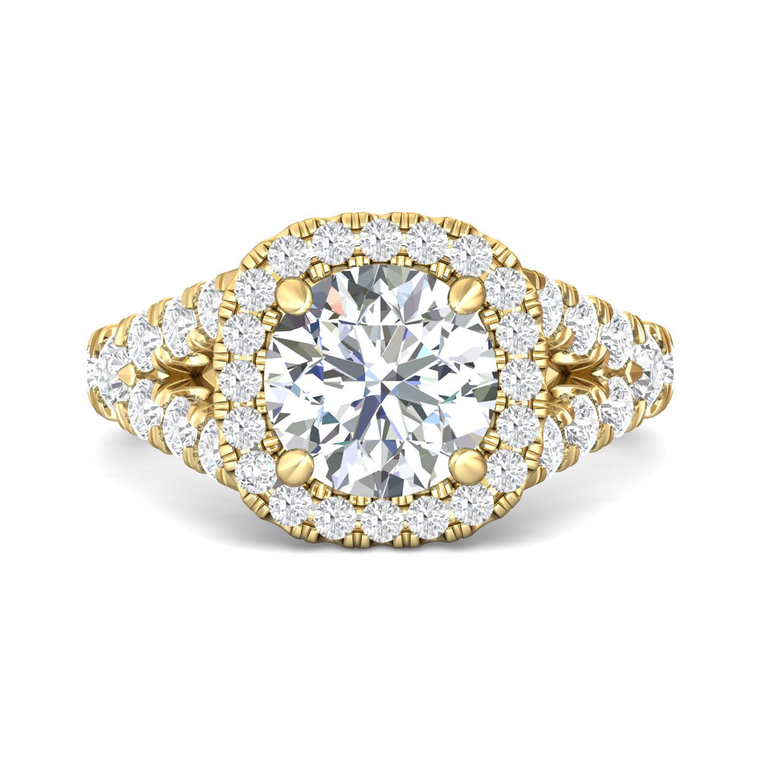 14K Gold Yellow Encore Engagement Ring from the Encore collection - DERMH40M_14KY_CuHRd_8.5_Prm_H-I_SI1
