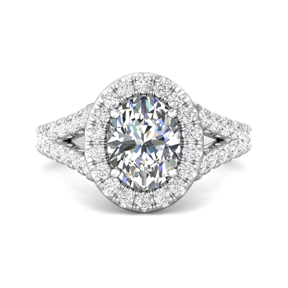 Platinum White Split Shank Engagement Ring from the Split Shank collection - DERMH40SR_PlatW_OvH_9X7_Prm_H-I_SI1