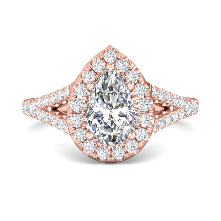 18K Gold Pink Split Shank Engagement Ring from the Split Shank collection - DERMH40XS_18KP_PsH_9X6_Prm_H-I_SI1
