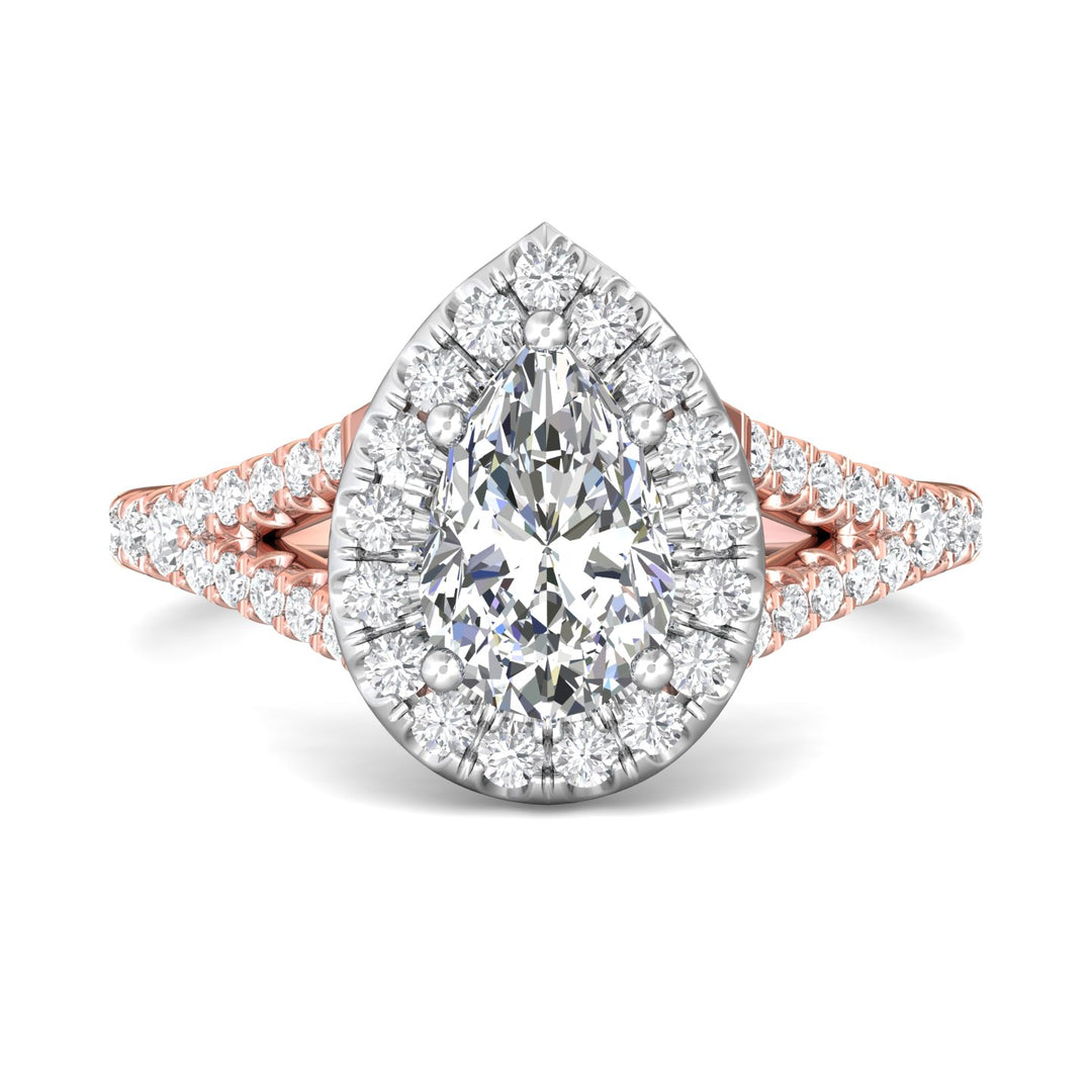 18K Gold White/Pink Split Shank Engagement Ring from the Split Shank collection - DERMH40XS_18KWP_PsH_9X6_Prm_H-I_SI1