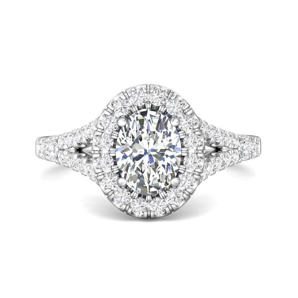 Platinum White Split Shank Engagement Ring from the Split Shank collection - DERMH40XSR_PlatW_OvH_8X6_Prm_H-I_SI1