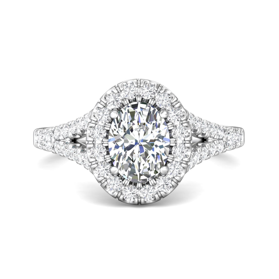Platinum White Split Shank Engagement Ring from the Split Shank collection - DERMH40XSR_PlatW_OvH_8X6_Prm_H-I_SI1