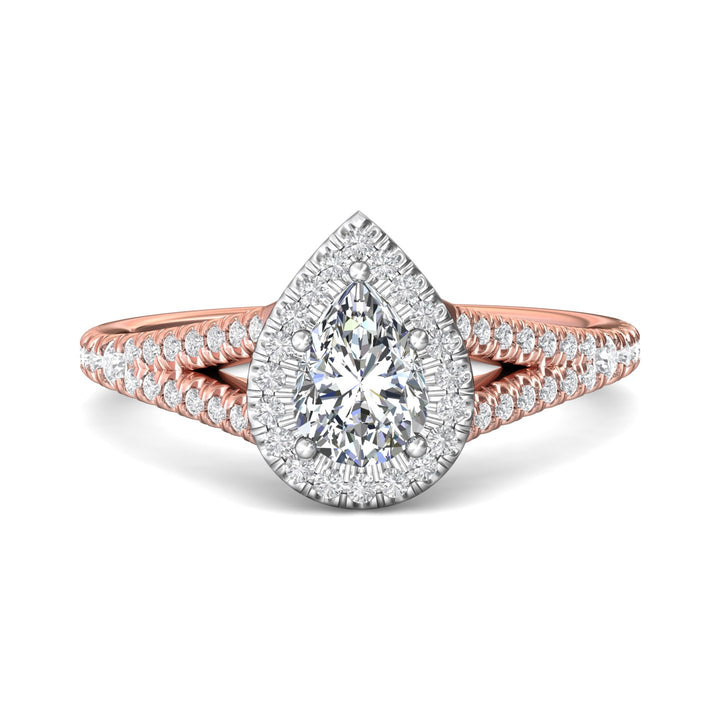 14K Gold Pink/White Split Shank Engagement Ring from the Split Shank collection - DERMH40XXS_14KPW_PsH_7X5_Prm_H-I_SI1