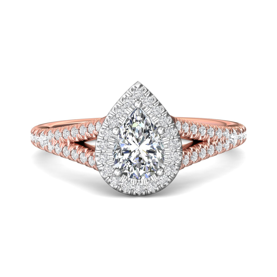 14K Gold Pink/White Split Shank Engagement Ring from the Split Shank collection - DERMH40XXS_14KPW_PsH_7X5_Prm_H-I_SI1
