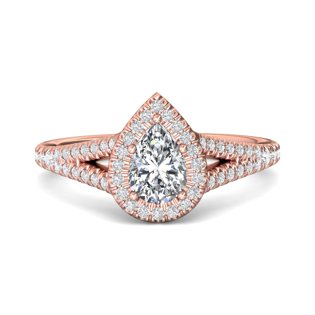 18K Gold Pink Split Shank Engagement Ring from the Split Shank collection - DERMH40XXS_18KP_PsH_7X5_Prm_H-I_SI1
