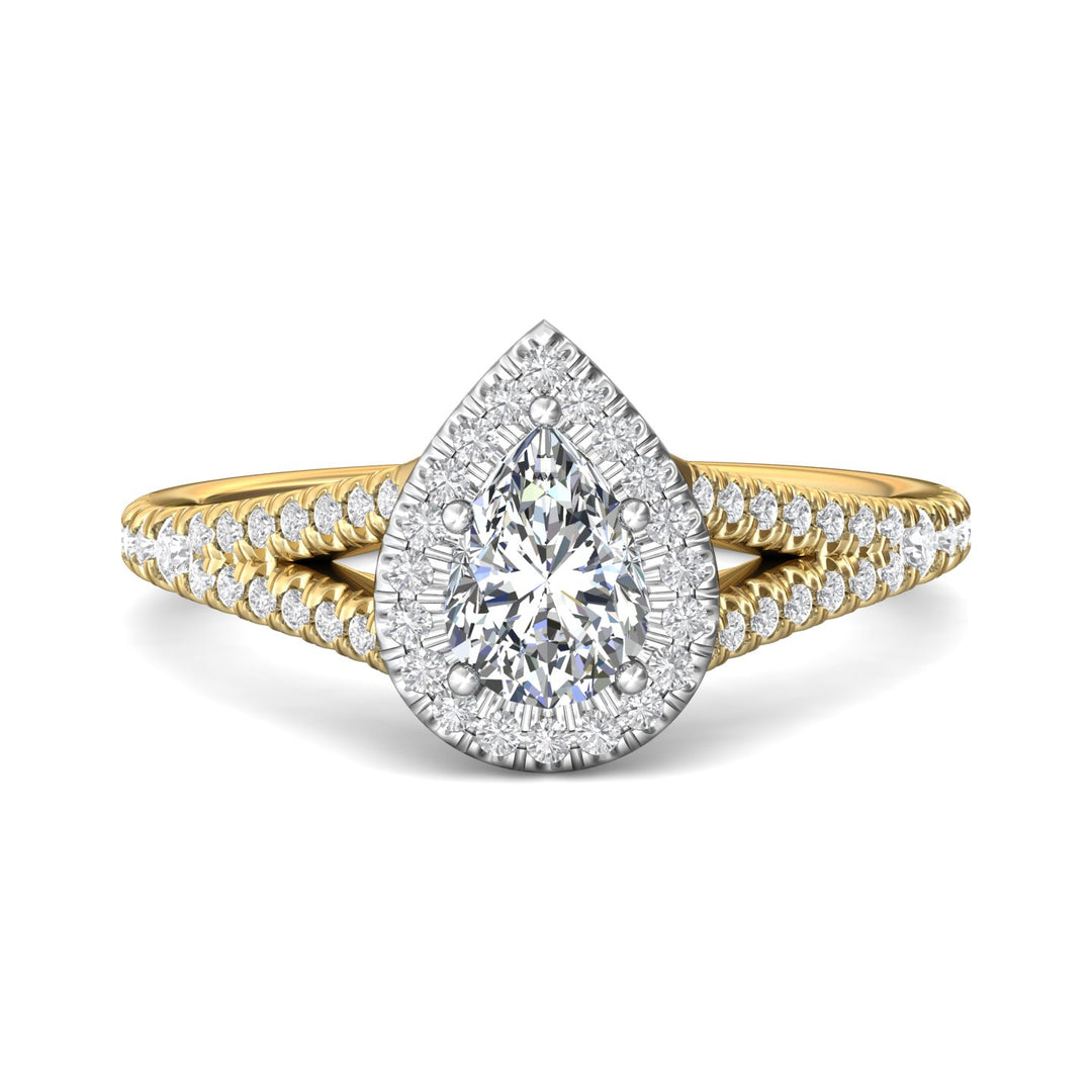 18K Gold White/Yellow Split Shank Engagement Ring from the Split Shank collection - DERMH40XXS_18KWY_PsH_7X5_Prm_H-I_SI1