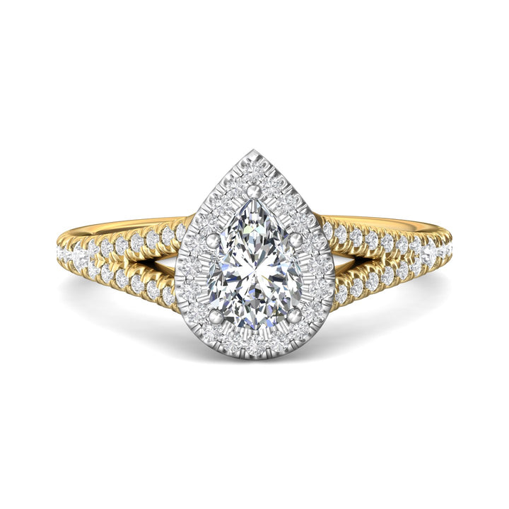 18K Gold White/Yellow Split Shank Engagement Ring from the Split Shank collection - DERMH40XXS_18KWY_PsH_7X5_Prm_H-I_SI1