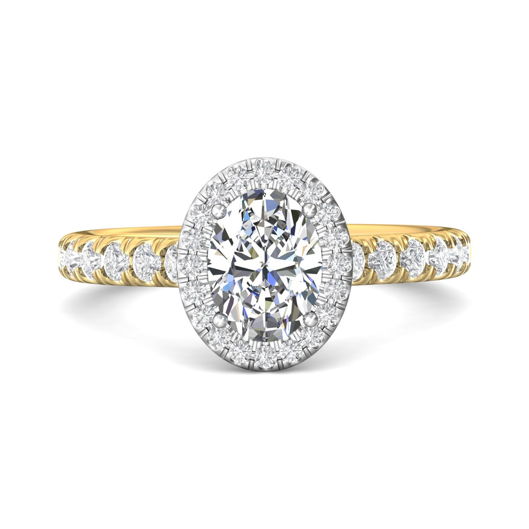 18K Gold White/Yellow Micropave Halo Engagement Ring from the Micropave Halo collection - DERMH4S_18KWY_OvH_8X6_Prm_H-I_SI1