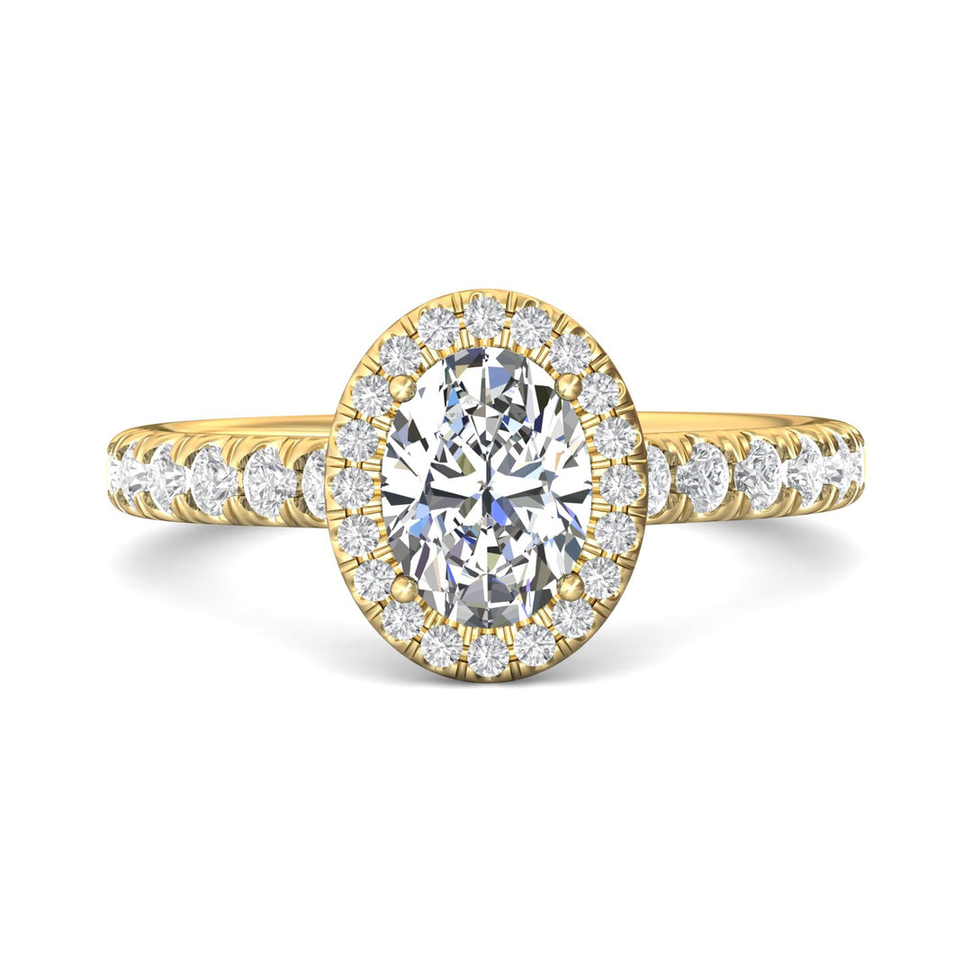 18K Gold Yellow Micropave Halo Engagement Ring from the Micropave Halo collection - DERMH4S_18KY_OvH_8X6_Prm_H-I_SI1