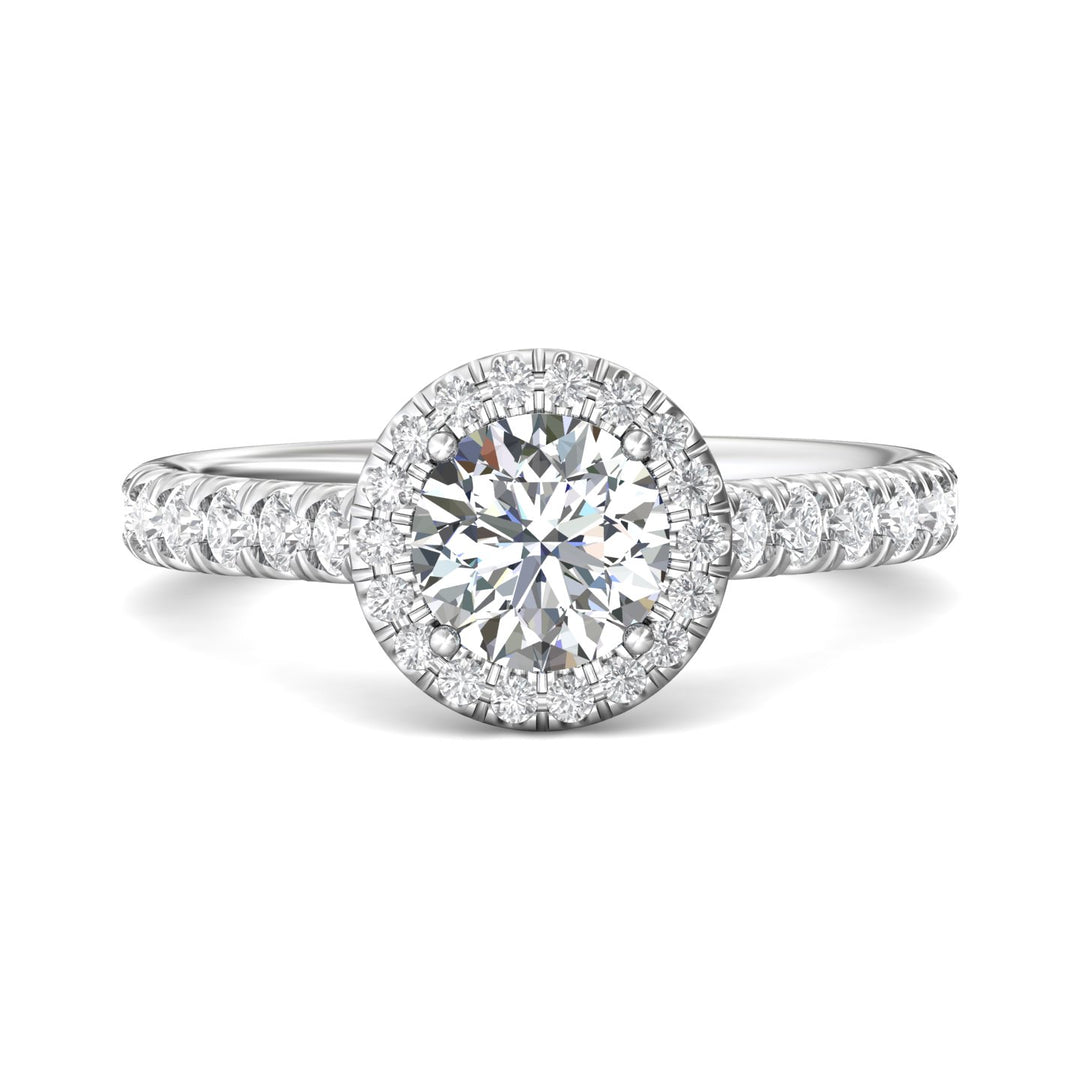 Platinum White Micropave Halo Engagement Ring from the Micropave Halo collection - DERMH4S_PlatW_RdH_6.5_Prm_H-I_SI1