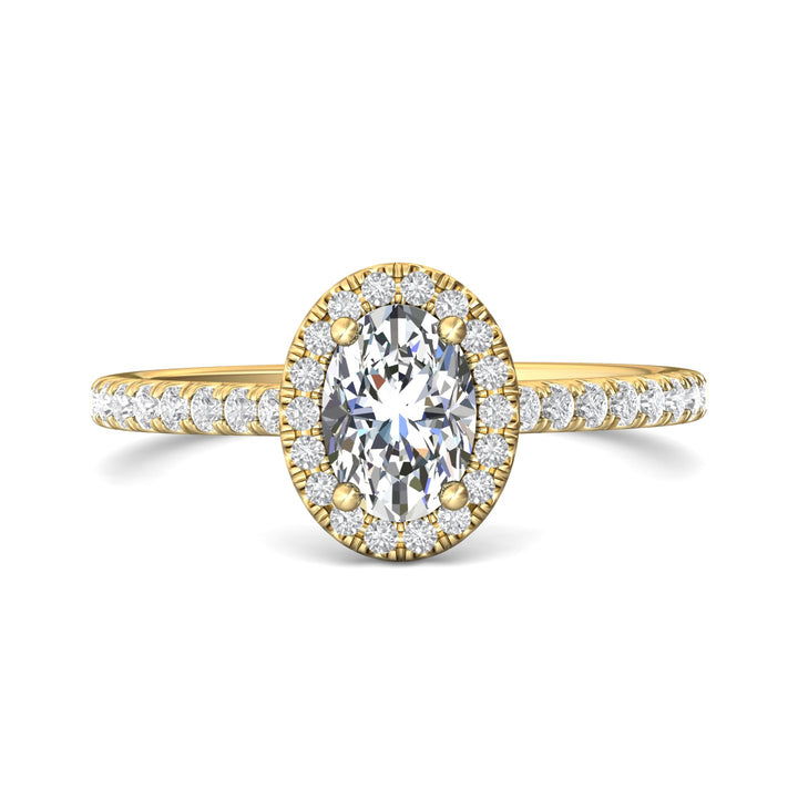 14K Gold Yellow Micropave Halo Engagement Ring from the Micropave Halo collection - DERMH4XS_14KY_OvH_7X5_Prm_H-I_SI1