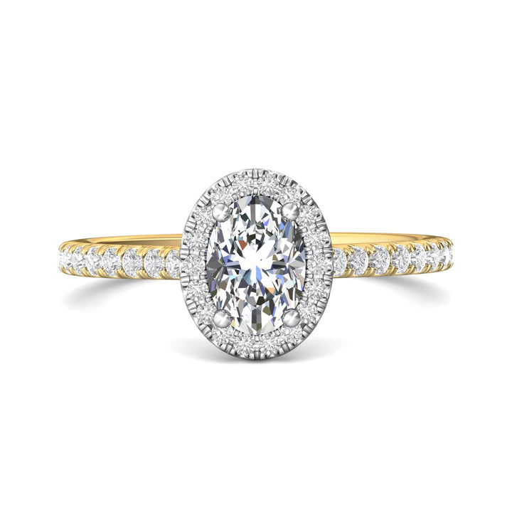 18K Gold White/Yellow Micropave Halo Engagement Ring from the Micropave Halo collection - DERMH4XS_18KWY_OvH_7X5_Prm_H-I_SI1