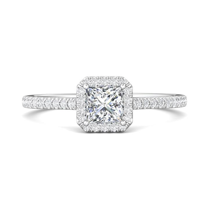 Micropave Halo Engagement Ring from the Micropave Halo collection