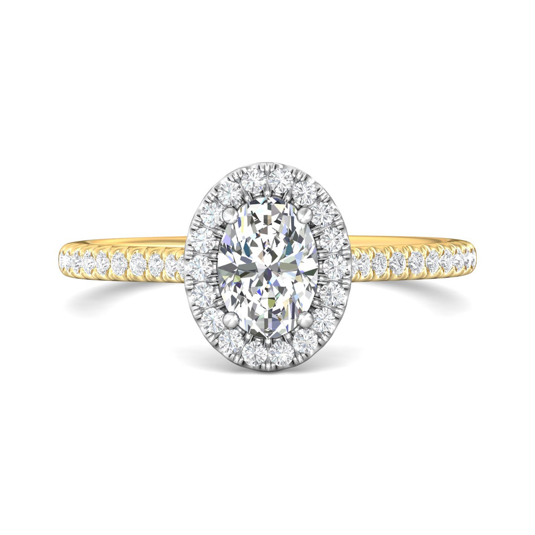 14K Gold Yellow/White Micropave Halo Engagement Ring from the Micropave Halo collection - DERMH4XXS_14KYW_OvH_7X5_Prm_H-I_SI1