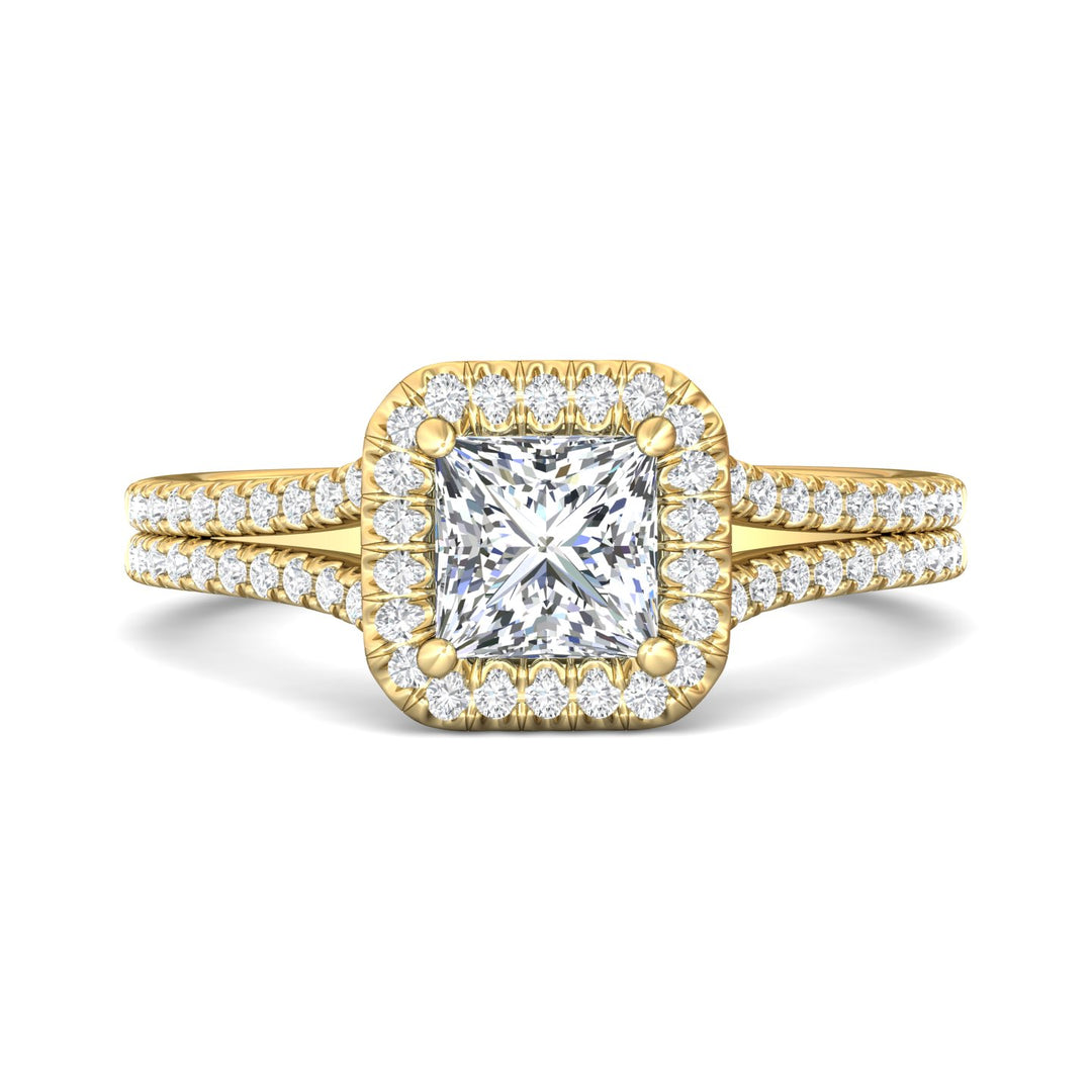 14K Gold Yellow Split Shank Engagement Ring from the Split Shank collection - DERMH52XS_14KY_AsHPr_5.5_Prm_H-I_SI1