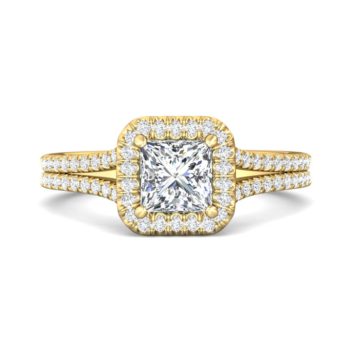 14K Gold Yellow Split Shank Engagement Ring from the Split Shank collection - DERMH52XS_14KY_AsHPr_5.5_Prm_H-I_SI1
